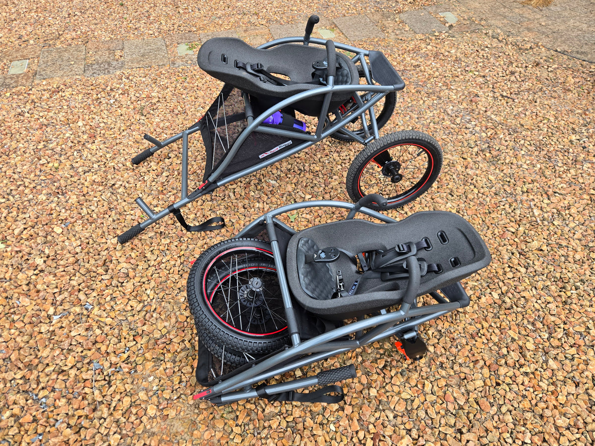 folded vs unfolded bera buggy pictured